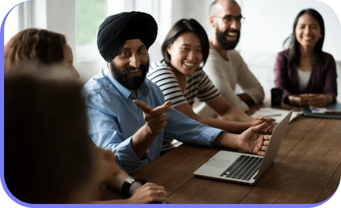 AmzoCare teammates reviewing a benefits workflow