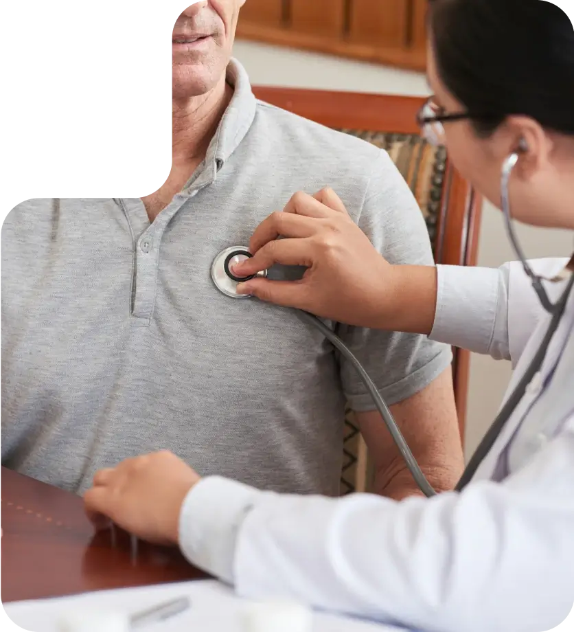 At-home health assessment coordinated by Amzo