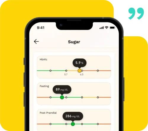 Amzo app showing dependent health reports
