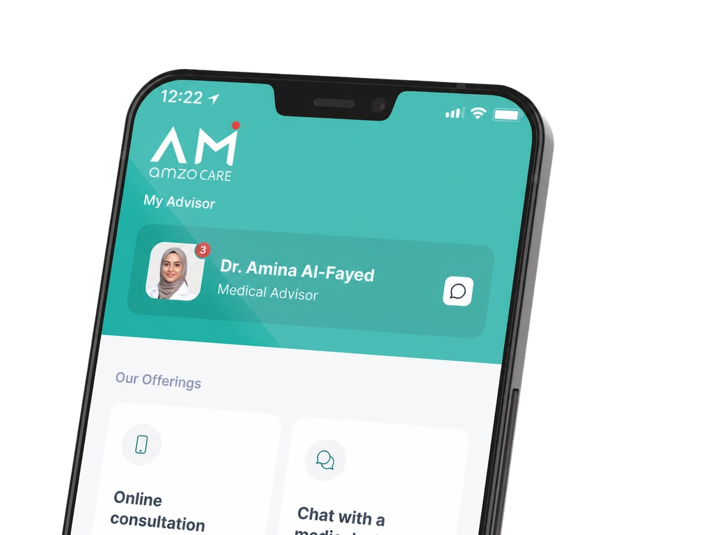 AmzoCare app UI